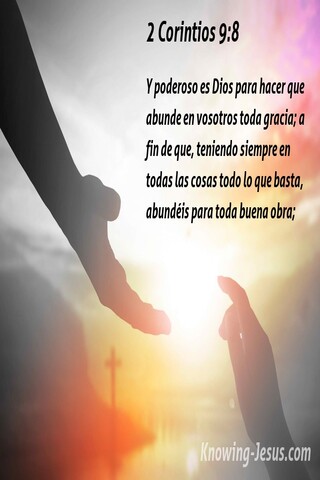 2 Corintios 9:8 la abundancia (negro)